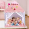 Kid  Play Tents Children Tent Indoor Outdoor Princess Girl Game House Small House Child Castle Separate Bed Tool No Light Ball 4
