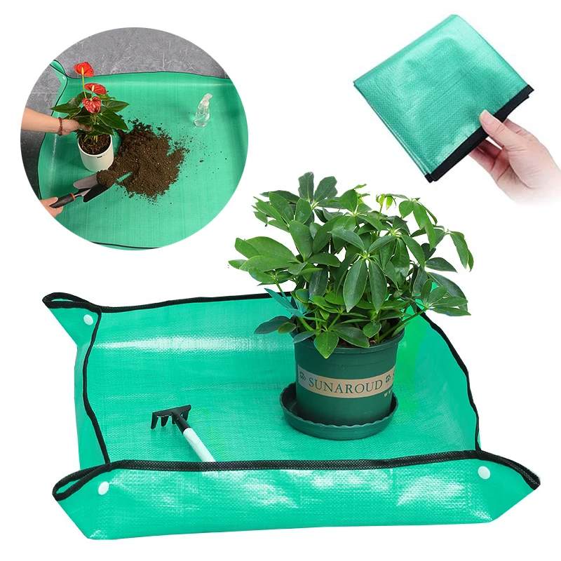 50 100CM Waterproof Gardening Planting Mat PE Plant Repotting Mat