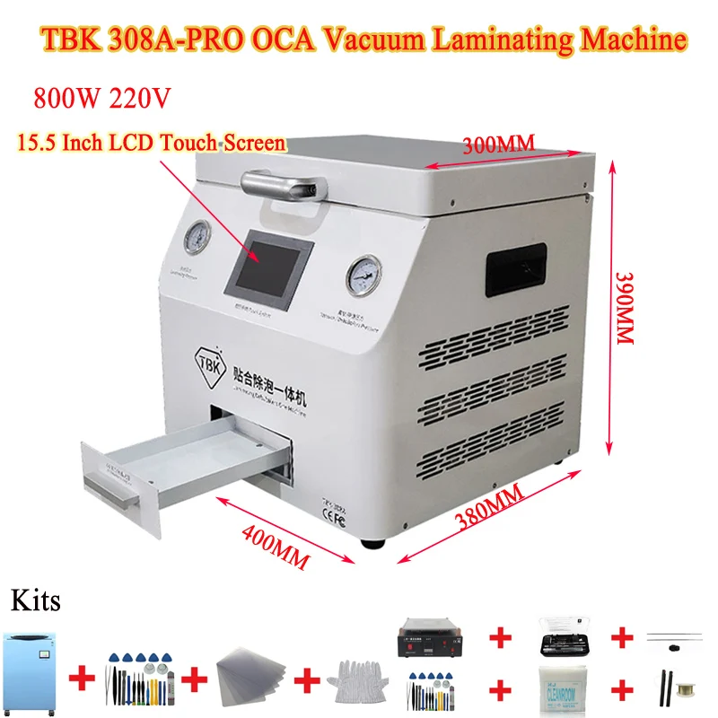 

LY TBK 308A-PRO 15.5 Inch LCD Screen Automatic Repair Machine Bubble Eliminate OCA Vacuum Laminator for Apple Android