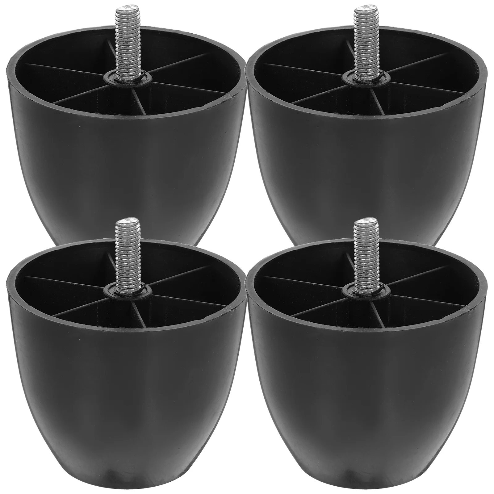 

4 Pcs Round Sofa Legs Furniture Couch Chair Table Feet Replacement Bed Support Small for