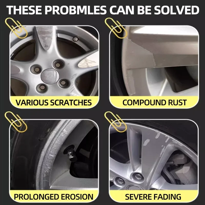 Advanced Hub Repair Kit-removes scratches, rust and discoloration, enhances shine and anti-aging maintenance coating