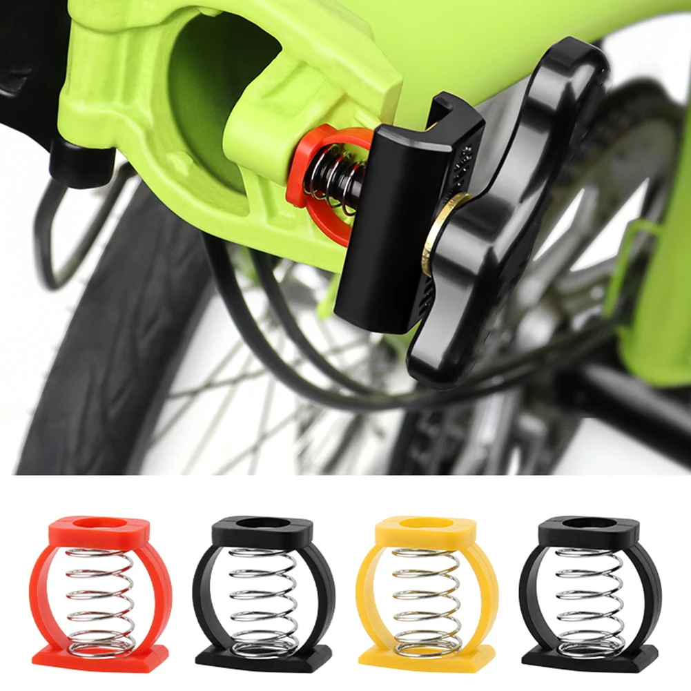 1-5 Pairs Bicycle Hinge Clamp Spring Bike Hinge C Buckle Parallelizer Folding Bike Frame Clamp Spring for Folding