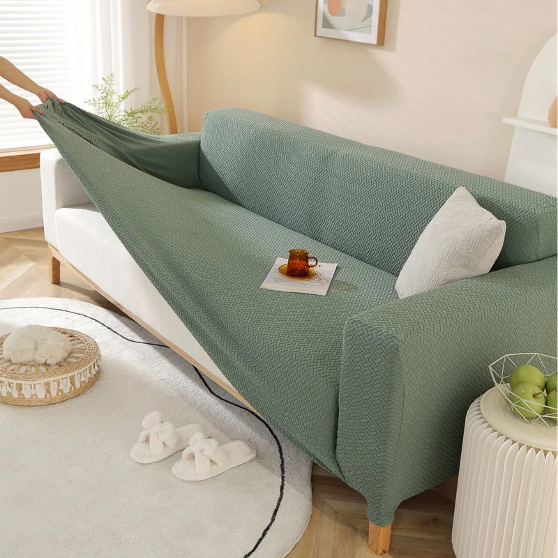 Sofa Cover For Living Room Thick Jacquard Elastic All-Inclusive Couch Cover Stretch L-shaped Corner Sofa Slipcovers 1/2/3/4Seate 4