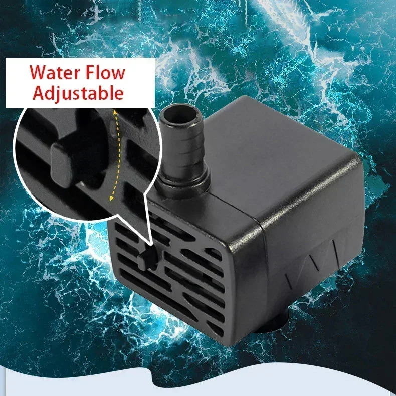 2IN1 USB 5V Water Pump Ultrasonic Atomizer Mist Maker Fogger Fountain Pond Garden Rockery Fish Tank Landscaping Humidifier