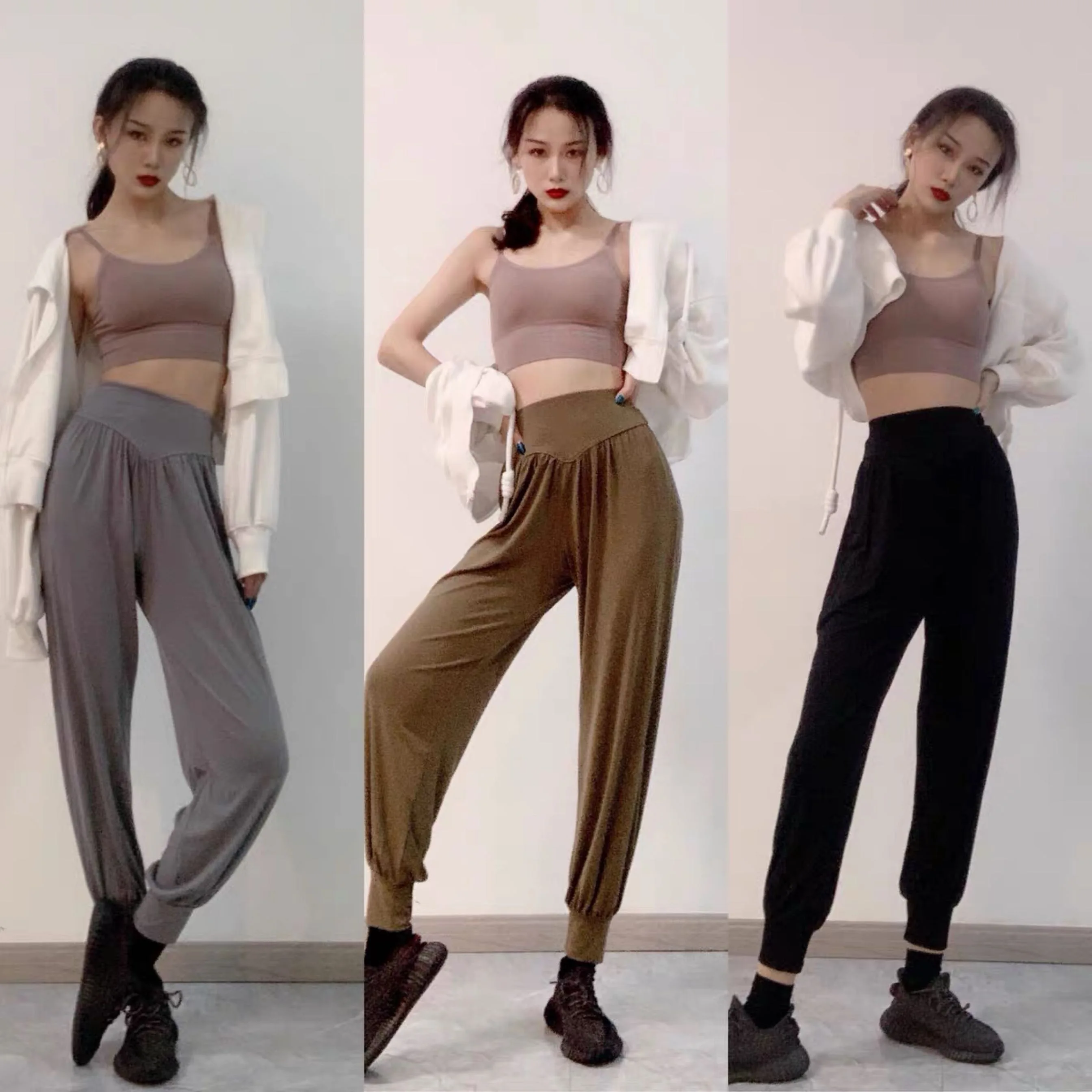 

Latin Dance Practice Clothes Women Dance Pants Soft High Waist Black Trousers Standard Dance Costume Rumba Ballroom Pants BL6105
