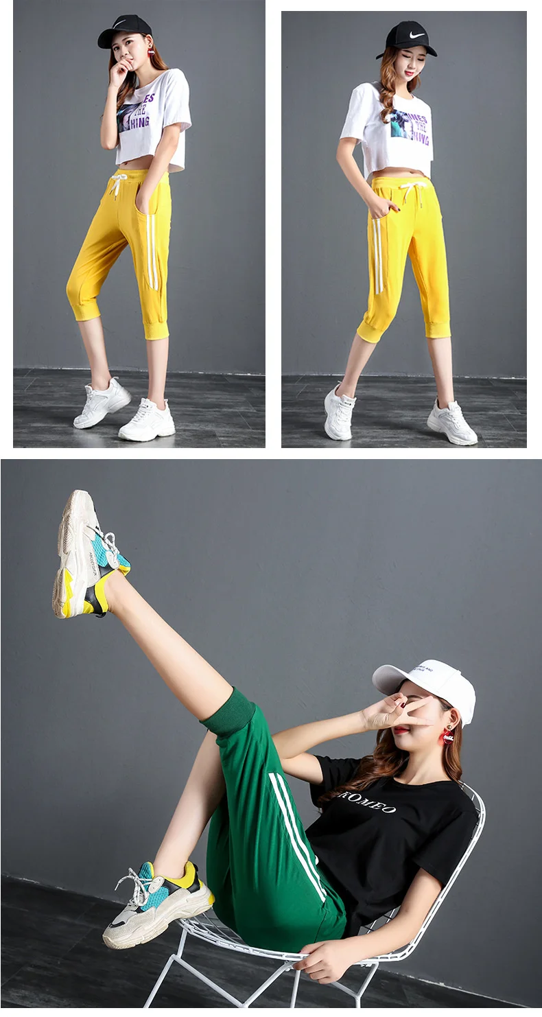 Sport bekleidung Capri hose Damen Sommer neue koreanische Freizeit hose lose Harem Running Fitness dünne Shorts – Detail 10