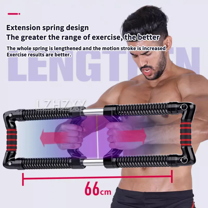Two Way Spring Arm Apparatus for Men Adjustable Arm Strength Device Household Fitness Hand Gripper