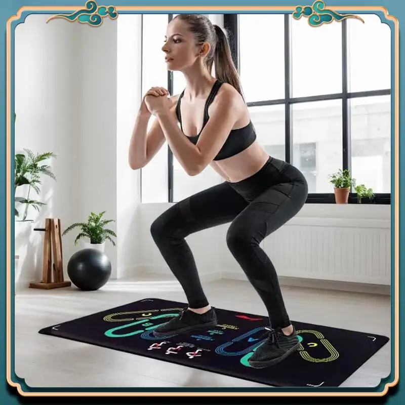 Squat Pad Barbell Pad Squat Guide Mat With Foot Positions - Training ...