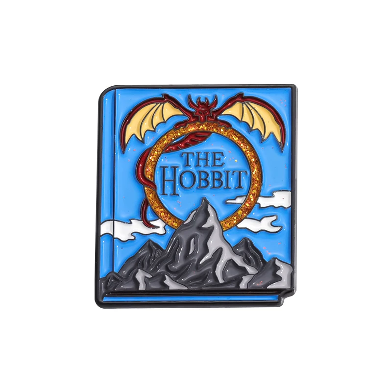Fantasy Adventure Action Movie Enamel Pins The Hobbit Brooches Metal Backpack Clothing Lapel Badge Jewelry Gifts For Friends
