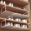 1/2pcs Creative Layered Shoe Rack Home Dorm Office Shoe Cabinet Partition Artifact Space Saving Shoe Storage Shelf 1