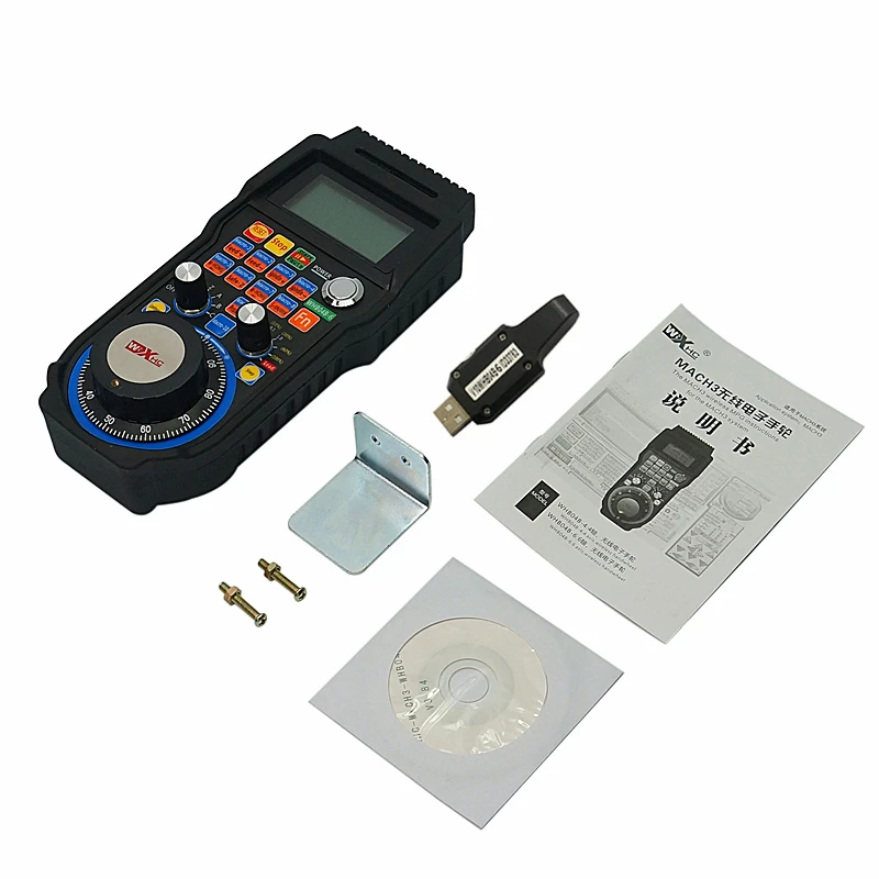 WHB04B-6 무선 핸드휠 6축 MACH3 컨트롤 무선 USB 핸드휠 4축 CNC 목공 라우터 밀링 조각 절단기