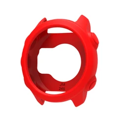 Shockproof Clear TPU Protective Smartwatch Case Cover Shell (RED)