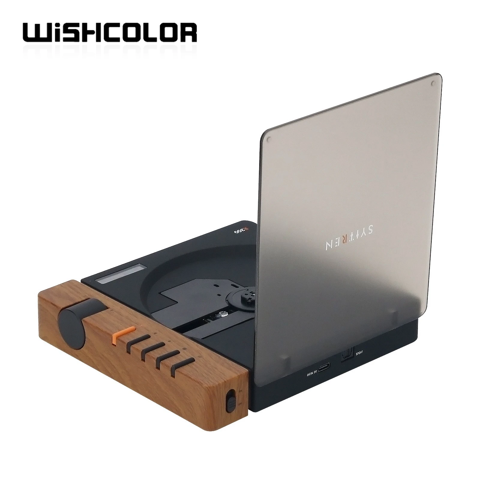 Wishcolor Syitren R300 木製ブラックバージョン CD プレーヤー高品質