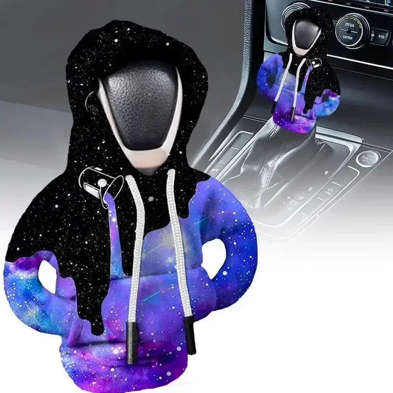 Gear Shift Knob Cover VIKEFON Car Manual Automatic Universal Shift Lever Interior Decor Gear Shift Hoodie Cover Gear Handle Decoration