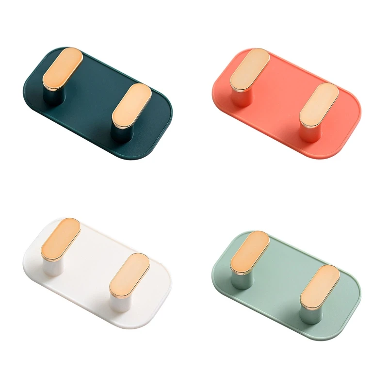 

Nordic Wall Hook Double Hooks Hanger for Key Keychain Waterproof Hangers for Home Kitchen Bathroom Bedroom Dropshipping