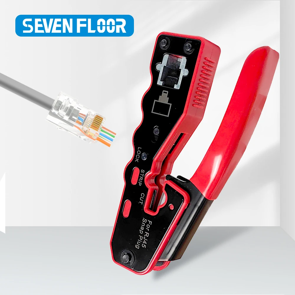 Cat6a Cat6 Cat5 8P8C 모듈러 커넥터 이더넷 올인원 와이어 도구용 크..