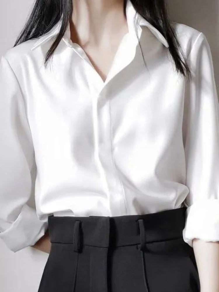 White formal shirt for ladies online Clearance