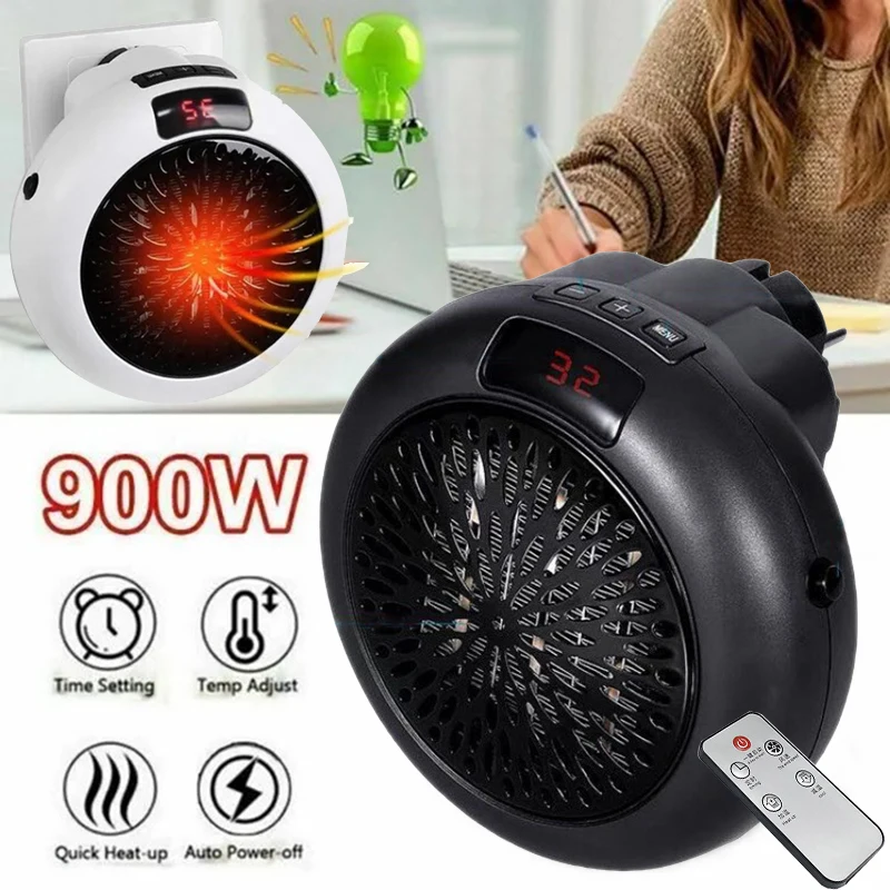 Portable Warmer Electric Heater Fireplace Wall Room Heating Stove Mini Home Winter  Warm Fan Silent Remote Fast Heat Thermostat - AliExpress