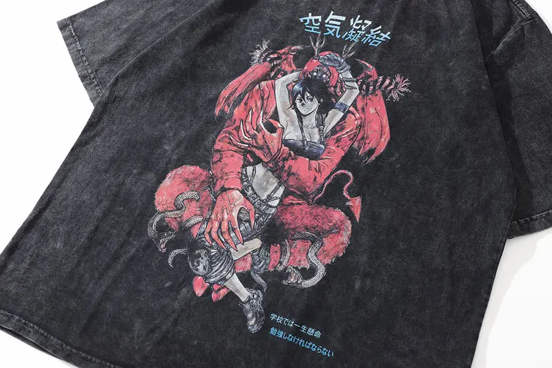 Oversized Japanese Vintage Manga Anime Men's T-Shirt