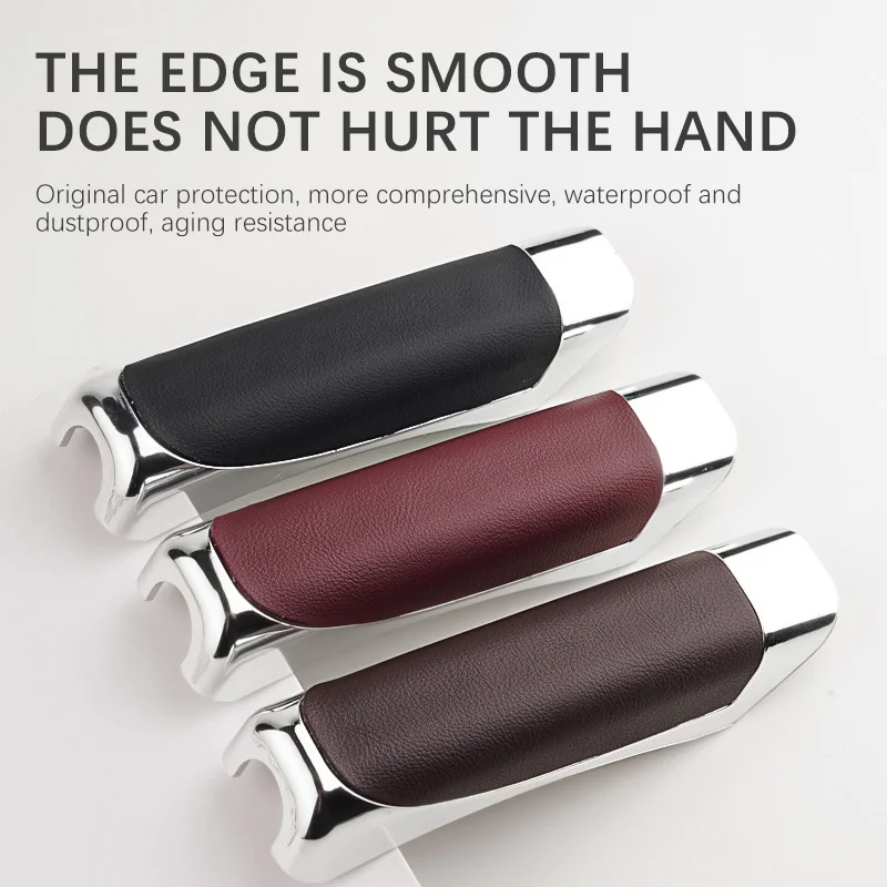 Car Handbrake Grip Protect Cover Styling Decor High Quality Smooth For Audi A1 Interior Accessory