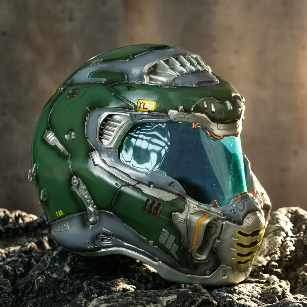 Xcoser ゲーム D O O M 永遠の樹脂ヘルメットレプリカ 1:1 樹脂