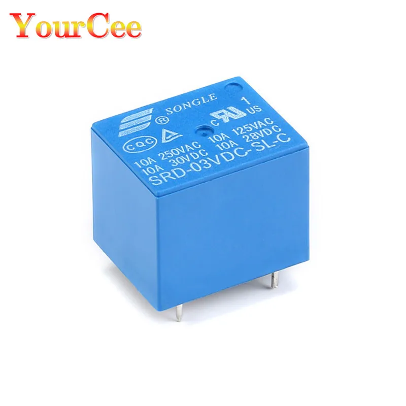 RelaysSRD03VDCSLCT733V5PINPCBType3VDCPowerRelaysNew