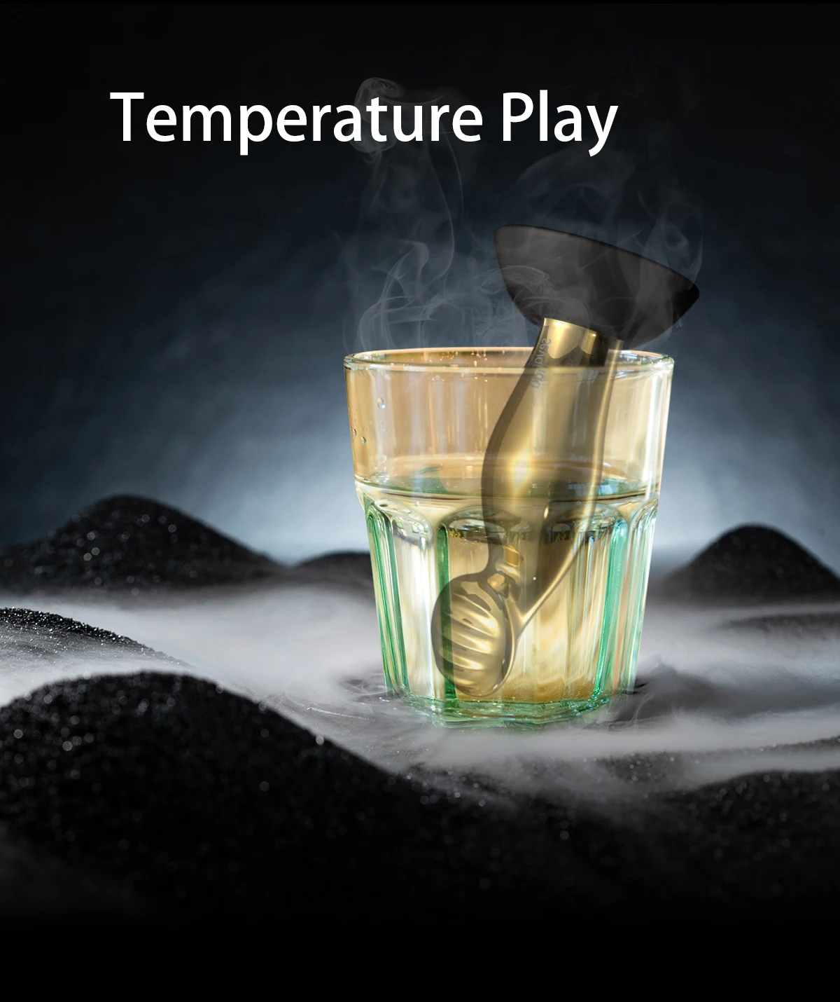 Plug Anal Vibratório Dourado Buttplug Massager