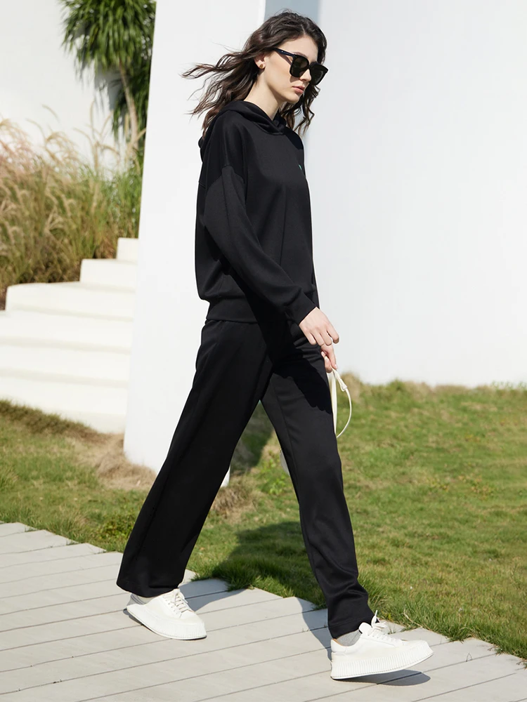 AMII Minimalism Sweatshirt 2023 Spring New Hoodie Chic Shorts Pants for Women Pantalone Tracksuit Separately Sale 72311001 3