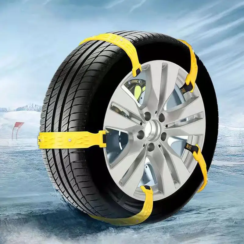 10pcs car Snow chains Anti Snow auto Tire Chains Heavy Duty Traction Tire Chains Traction Mud for Emergency ICE Mud