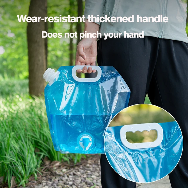 Réservoir D'eau Pliable 8L Avec Robinet - Pour Camping, Pique-nique, Urgence (sans BPA)