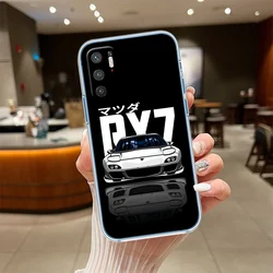 Transparent Phone Case with Wheel Sport Car Calipers Design - Motorola Edge (T2)