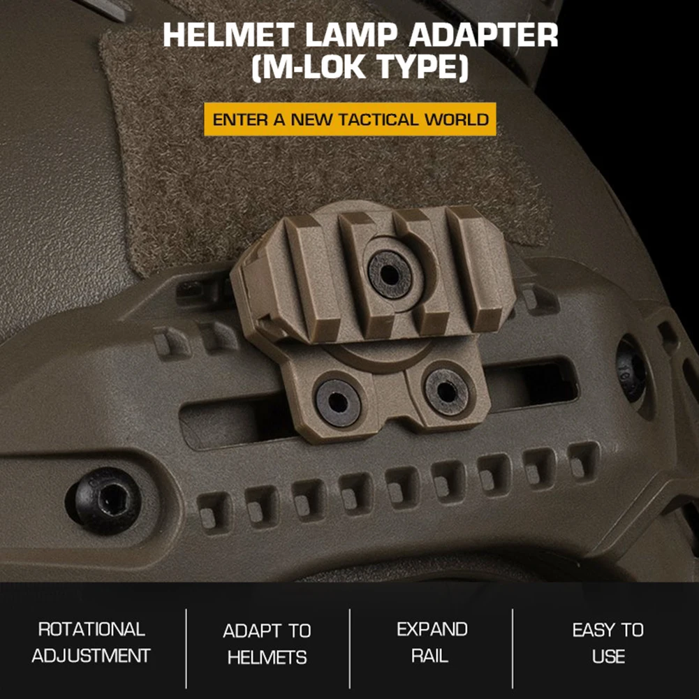 Nylon Helmet Light Adapter for Airsoft Hunting Accessories