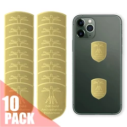 10PACK Shield Shape Anti Radiation EMF Protection Stickers For Mobile Phone Laptop Computer Tablet iPad Unviersal Blocker
