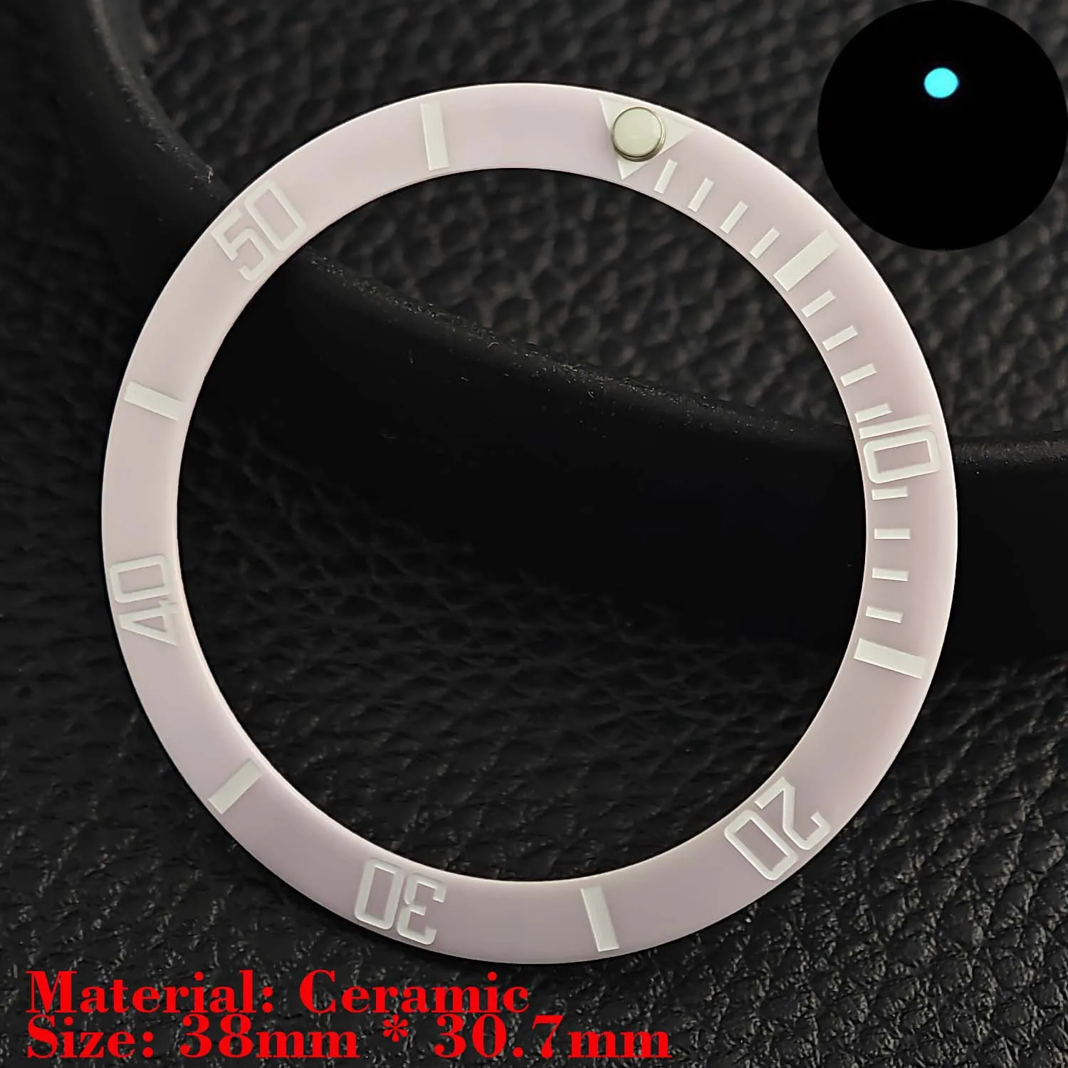 Ceramic Luminous Bezel Insert for Men's Watch - Premium Replacement Accessory