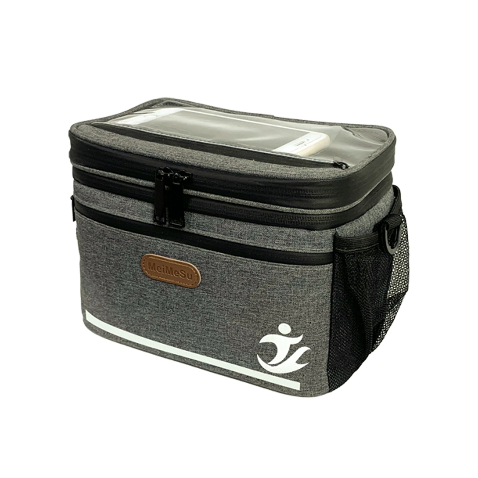 Cycling Bag Outdoor Sport Bag Insulated Lunch Box Handbag Leakproof Thermal Cooler Tote Bike Handlebar Bag for Men and Women 6L