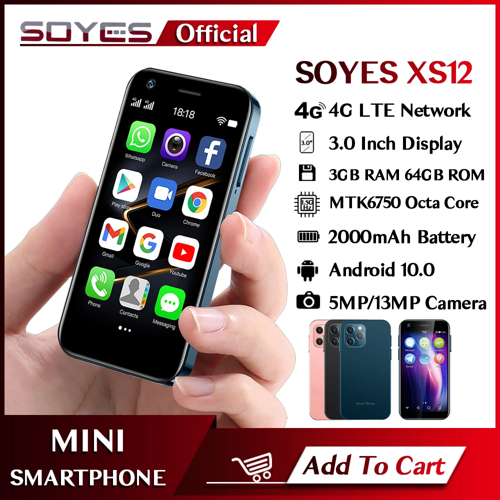 何でも揃う 新品 ミニチュアスマホ Newバージョン SOYES XS12 4GB/32GB