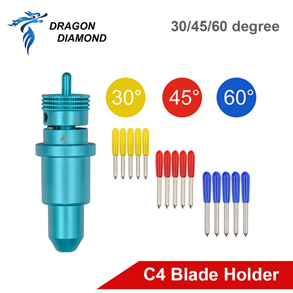 1 Pz Plotter Lama Taglierina In Vinile Per Silhouette Cameo 4 Portalama + 5 Pz Roland Cutter 30/45/60 Gradi Per Silhouette Cameo 4