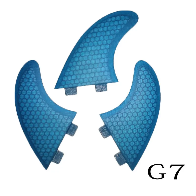 BiLong FCS FINS Surfboard Fins Tri Fin A Set G7 Size Quillas Surf Fin Fiberglass Performance Core with Carbon M Size Wakeboard