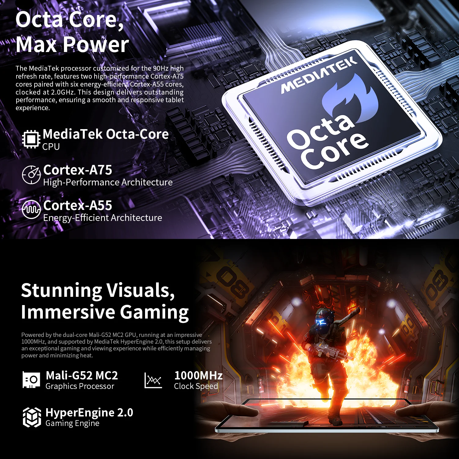 Teclast T60 Plus 12 インチ タブレット 90Hz 2K ディスプレイ