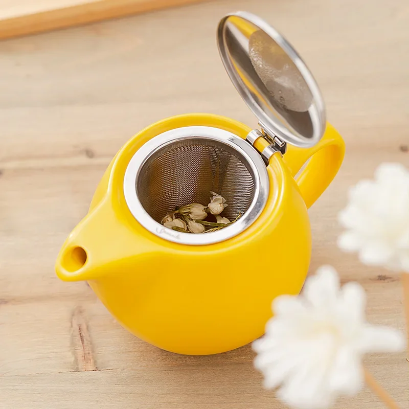 350ml Mini British Ceramic Pot with Filter Handbrewed Coffee Pot Appliance Set Large Portable Teapot Afternoon Christmas Gift coffee maker coffee pot