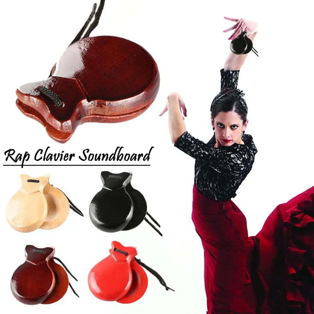 Description Picture 2 of itemSpanish Traditional Castanet Wood Castanets Flamenco Dance Music Instrument Percussion Muscial Instruments