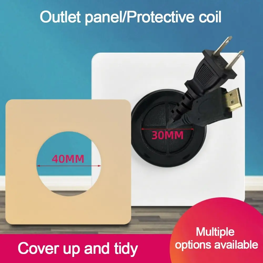 86Type Wall Blank Panel With Outlet Hole With Rubber Pad Cable Socket Panel Cable Organizer Storage Network,access panel