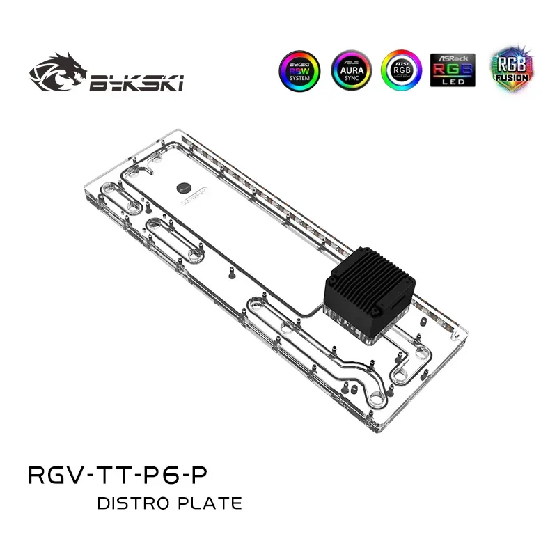 Bykski Acrilico Distro Plate Per Thermaltake Core P6 Tg Case Water Cooler Invece Reservoir Rgv-Tt-P6-P