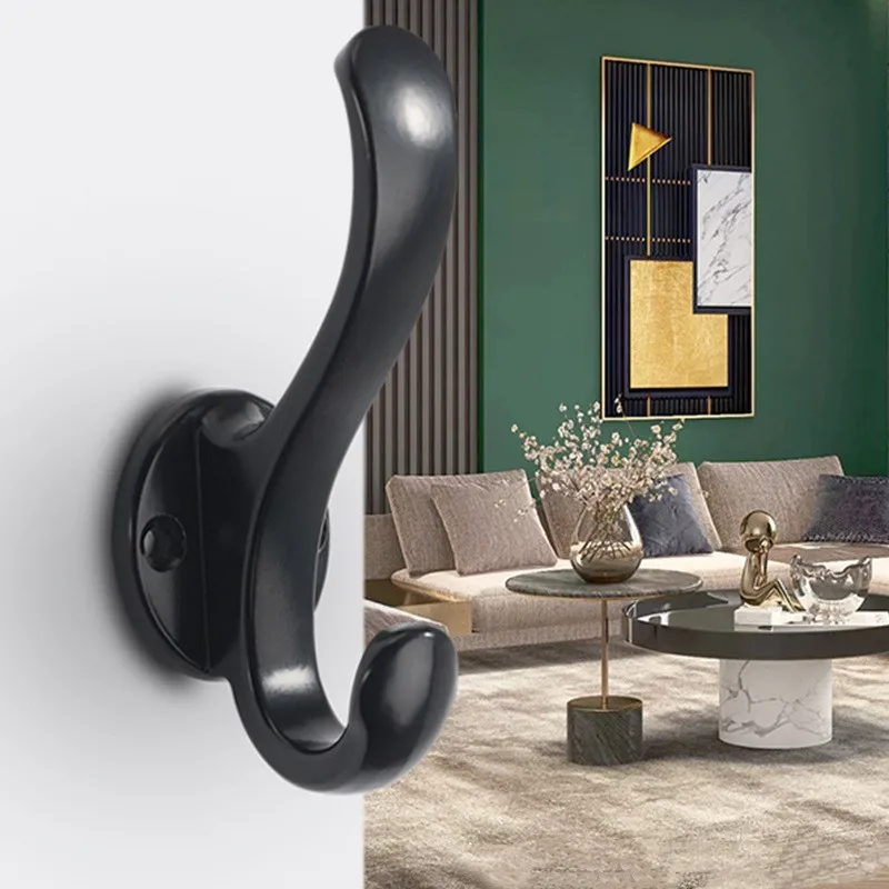 4-Pack Foldable Gold Wall Hooks - Heavy Duty Zinc Alloy Folding Hangers For Towels & Robes