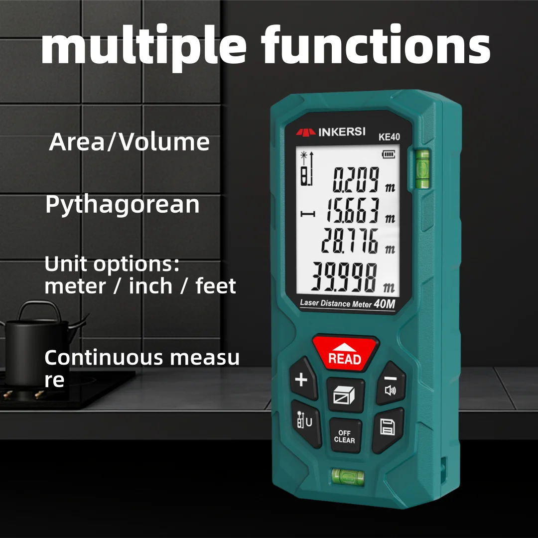 INKERSI Laser Rangefinder Professional Long-Distance Fast Response Durable Stable Measuring Tool