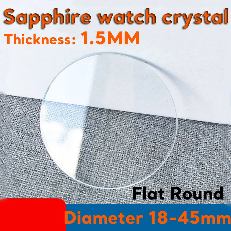 

Механические Кварцевые часы с сапфировым стеклом, 1,5 мм, от 18 до 45 мм
