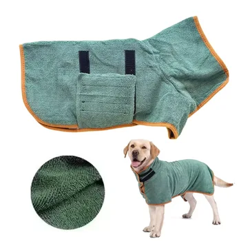 Quick-Dry Absorbent Pet Bathrobe 1