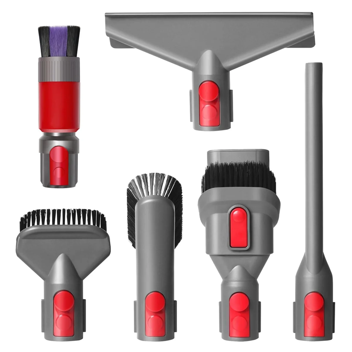 Home Cleaning Kit Mattress Tool Stiff Brush Soft Bristle Attachment Crevice Tool for Dyson V15 V11 V10 V7 V8
