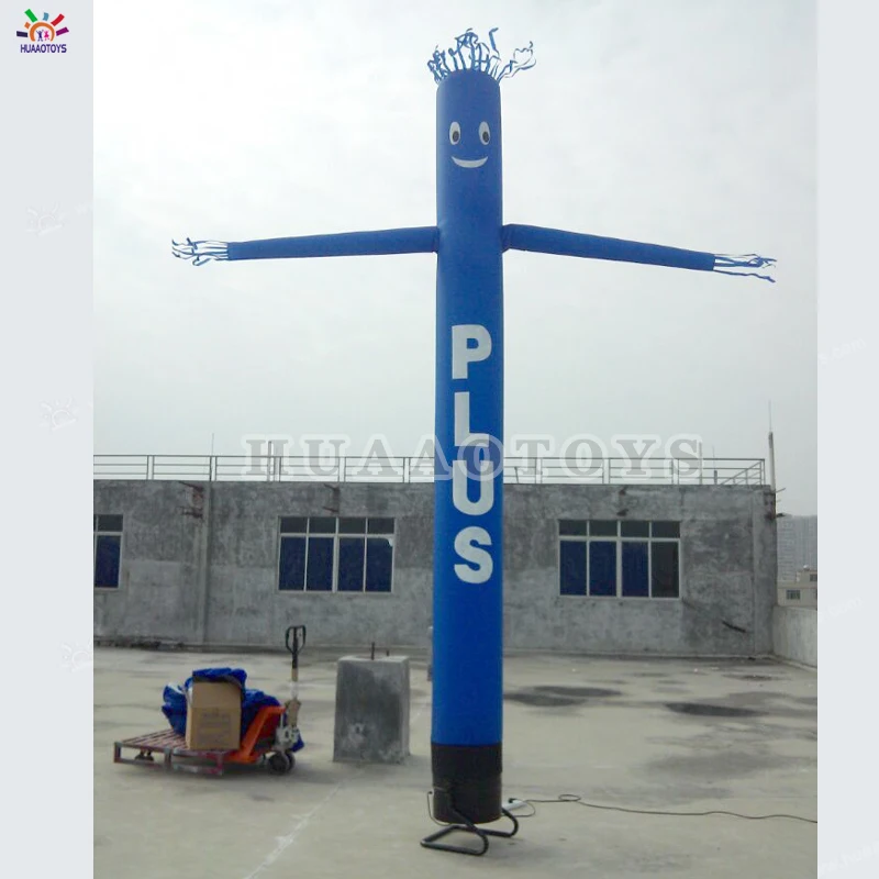 6m Inflatable Wave man One leg Multicolor Arms air dancer sky dancer Advertising Inflatables windy man 6