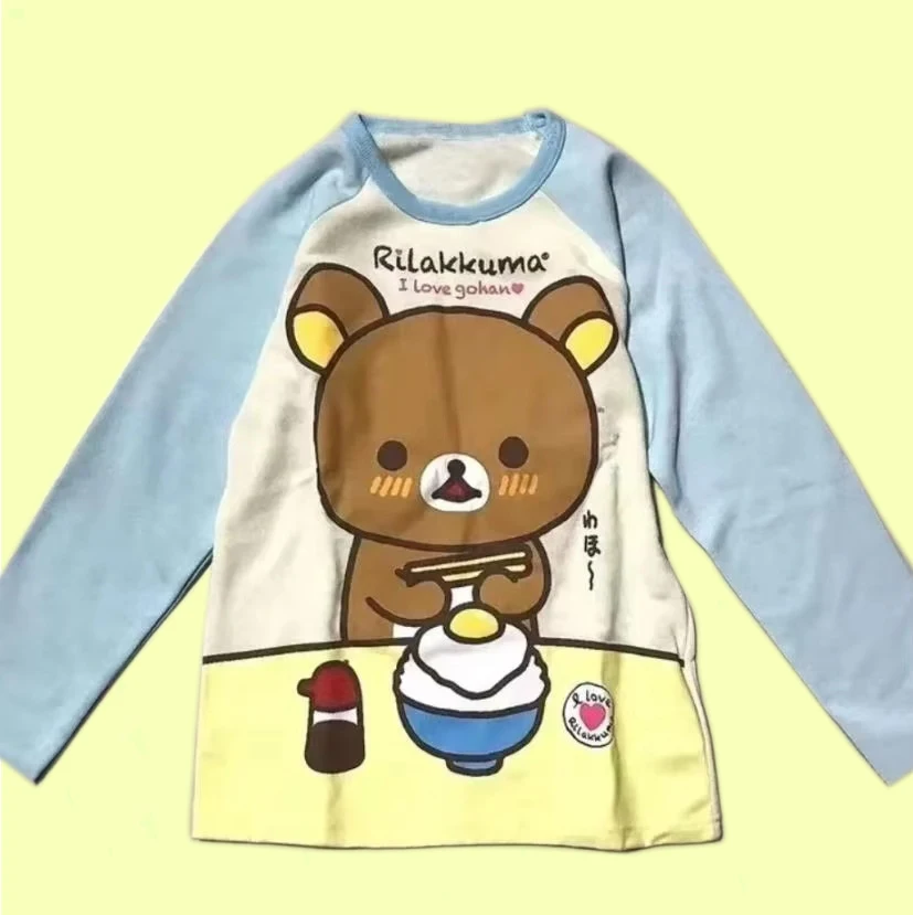 Women Long Sleeve T Shirt Casual Cartoon Print Anime